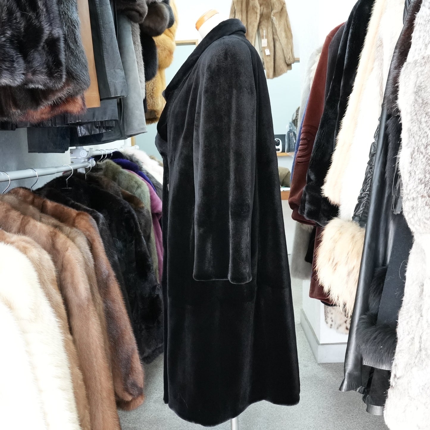 Shaved Mink Long Coat A-Line Fur Ohki -