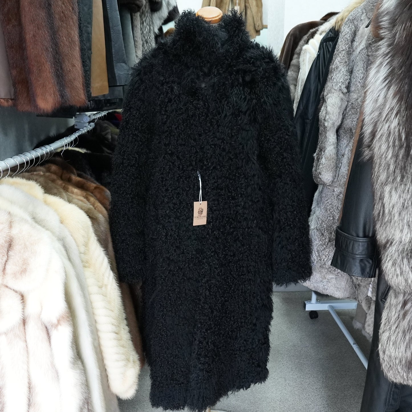 Mongolian Lamb Fur Reversible Coat - Genuine Vintage Fur From Japan