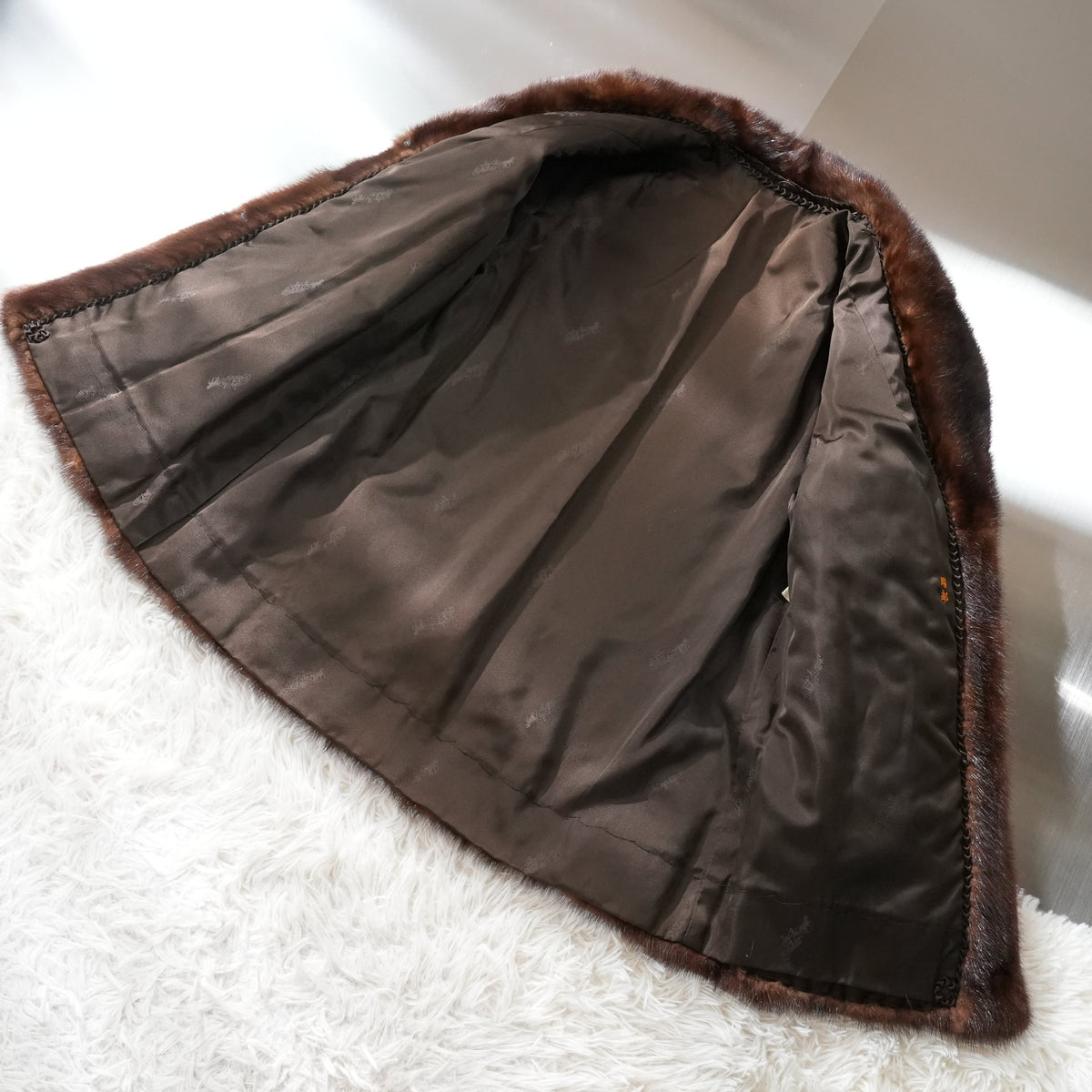 Dark Mink Fur Coat - Genuine Vintage Fur From Japan