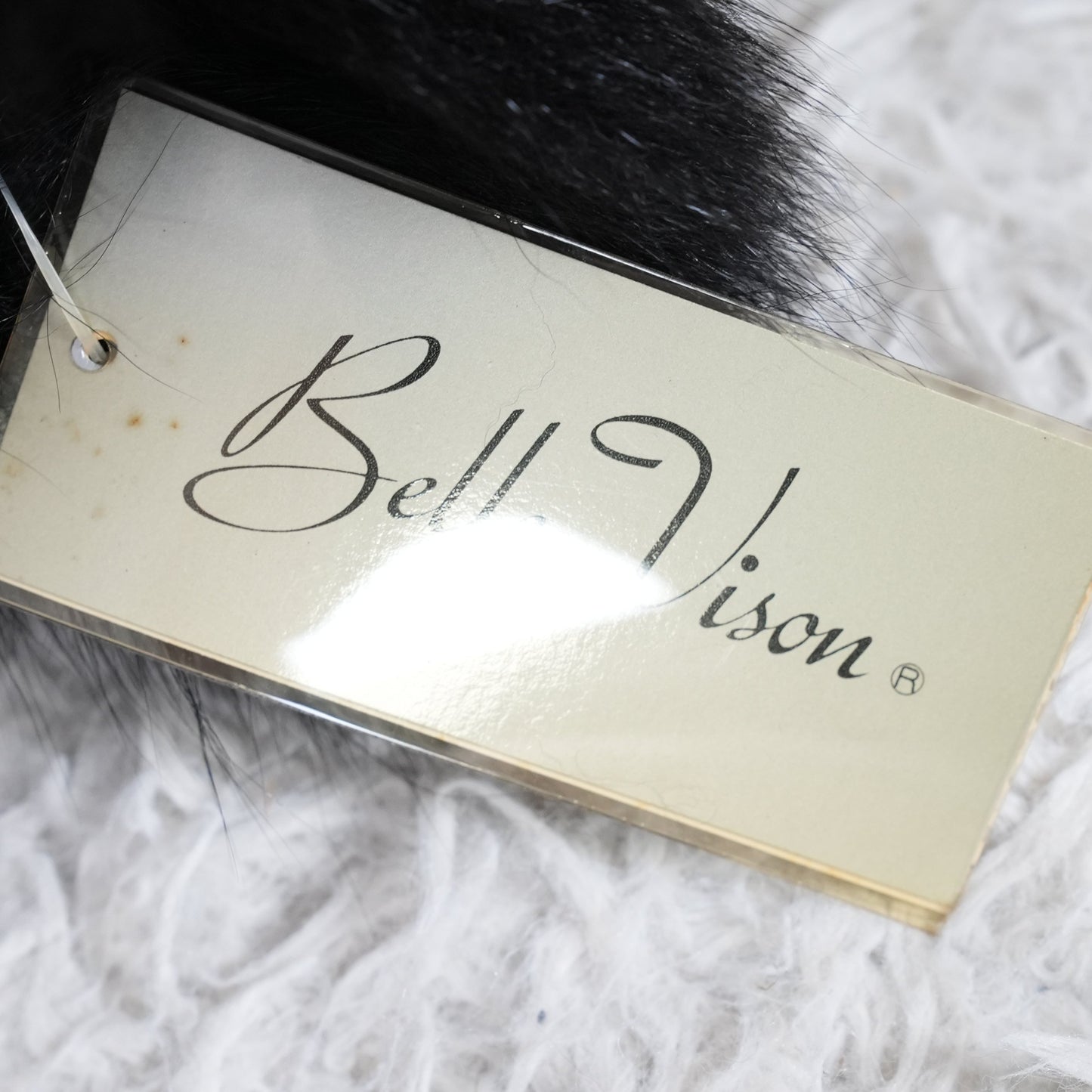 SAGA ROYAL FOX Black Dyed Coat - Genuine Vintage Fur From Japan
