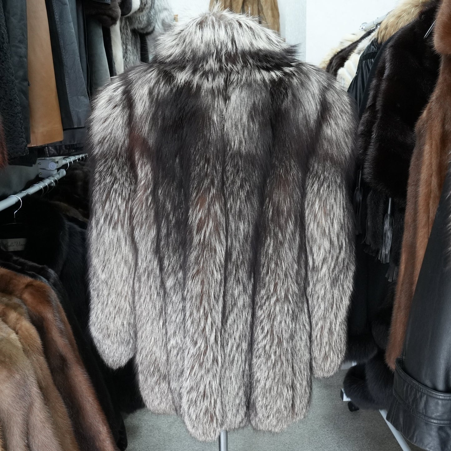 Silver Fox Coat - Genuine Vintage Fur From Japan
