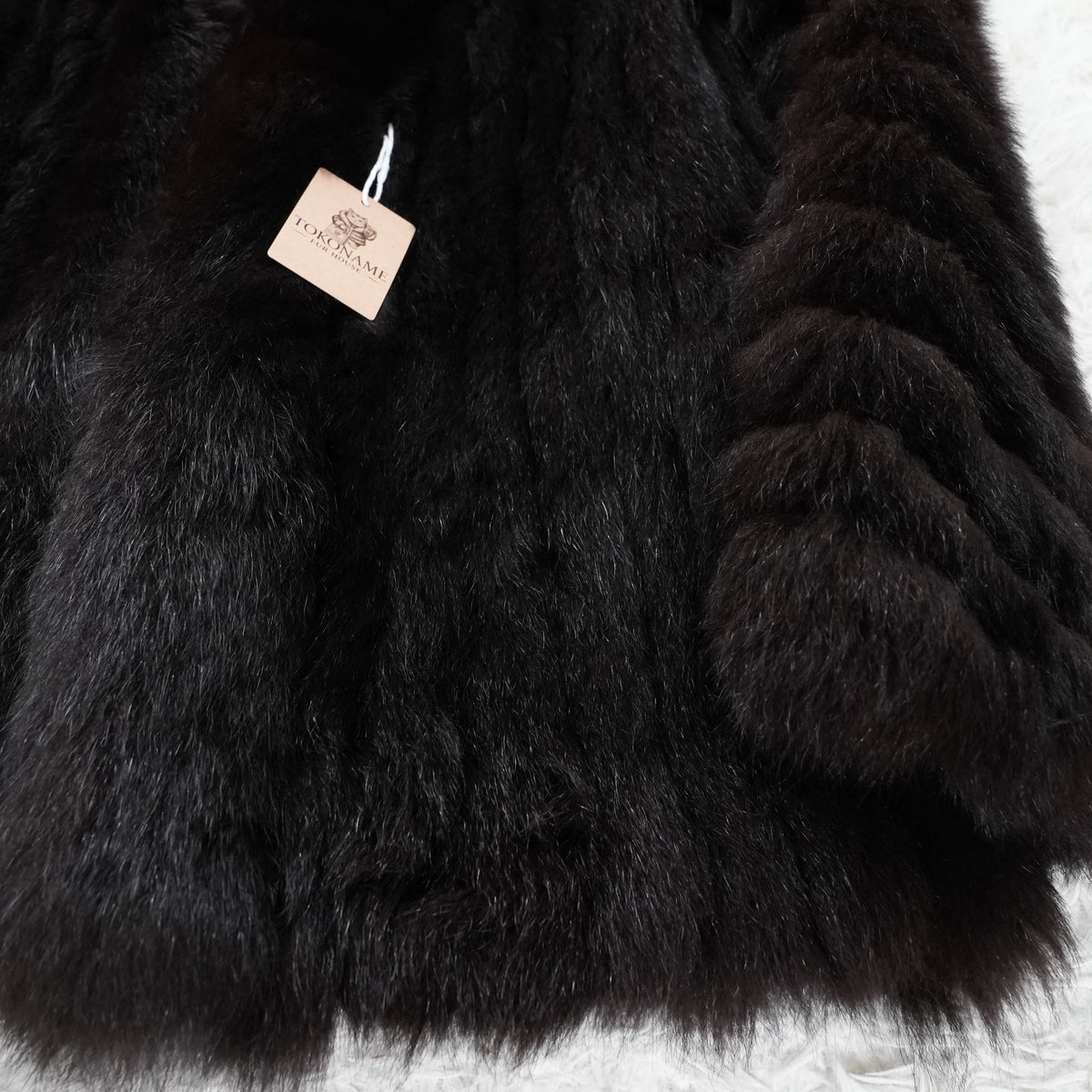 Dark Brown Dyed SAGA FOX Coat - Genuine Vintage Fur From Japan
