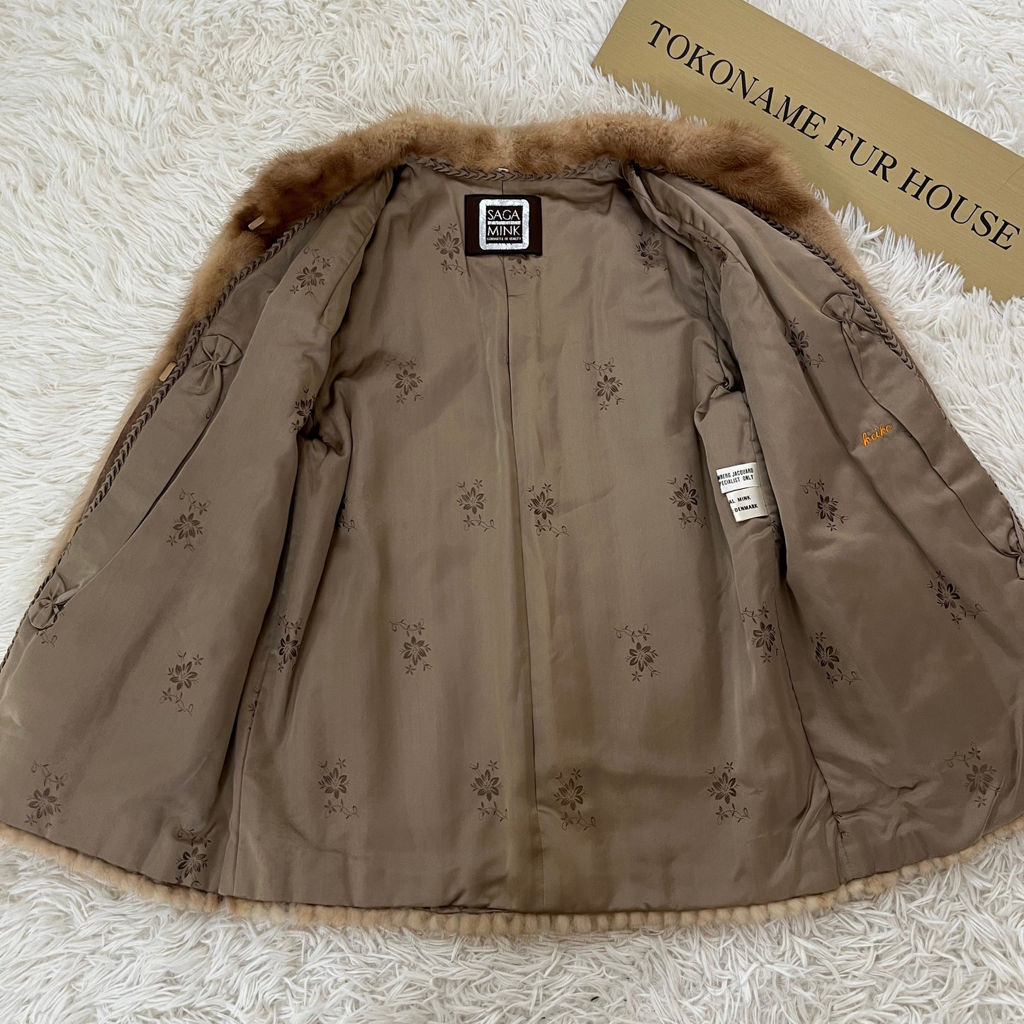 Demi Buff Mink Jaclet - SAGA MINK Genuine Vintage Fur Japan