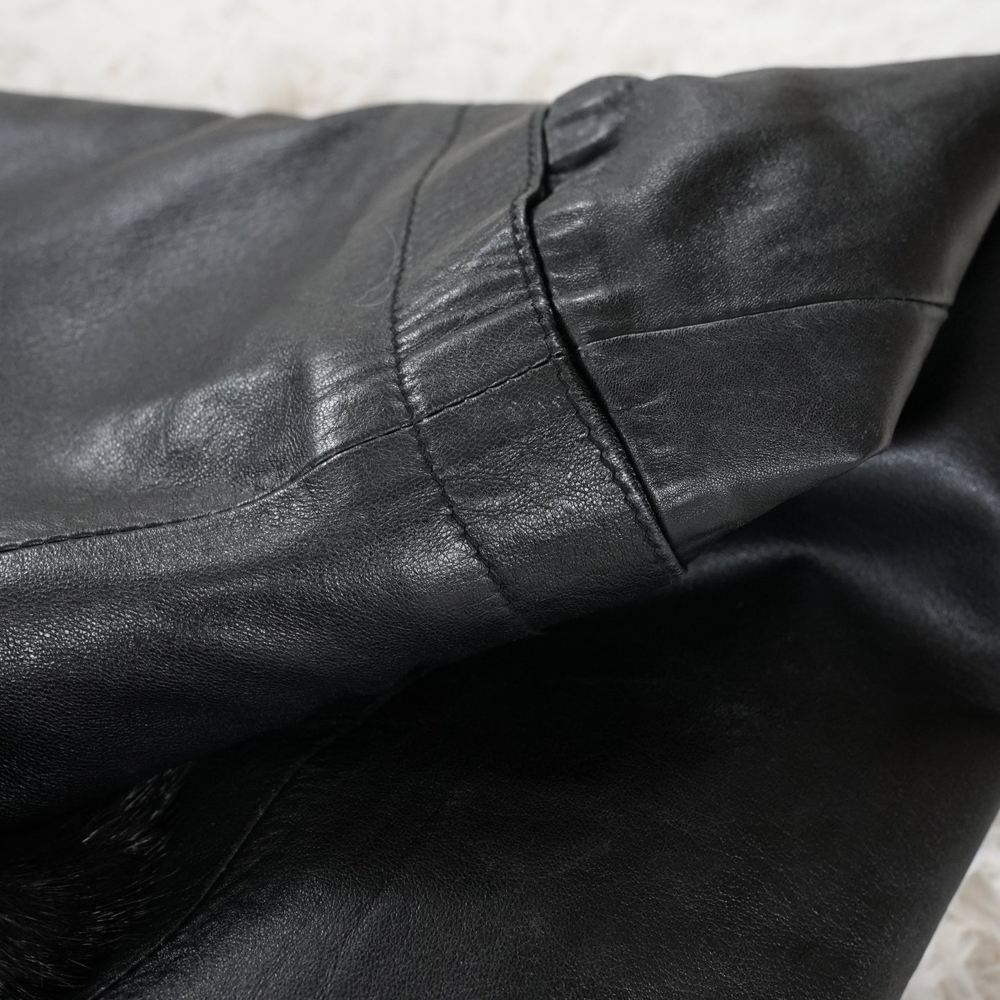 Unisex Reversible Mink and Leather Coat - Genuine Vintage Fur From Japan