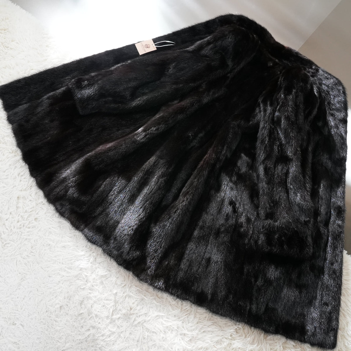 SAGA MINK semi Long Coat - Genuine Vintage Fur From Japan