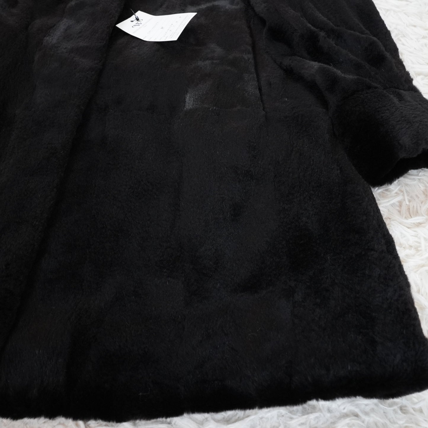 Shaved Mink and chinchilla Trim Coat - Genuine Vintage Fur From Japan