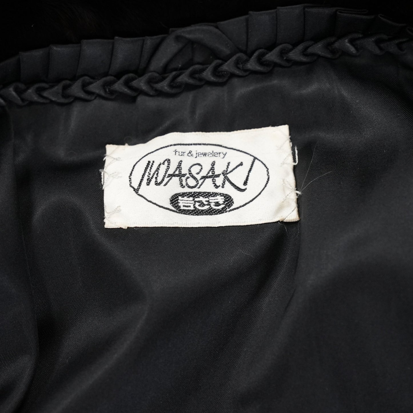 BLACKGLAMA Design Jacket glossy - Genuine Vintage Fur From Japan