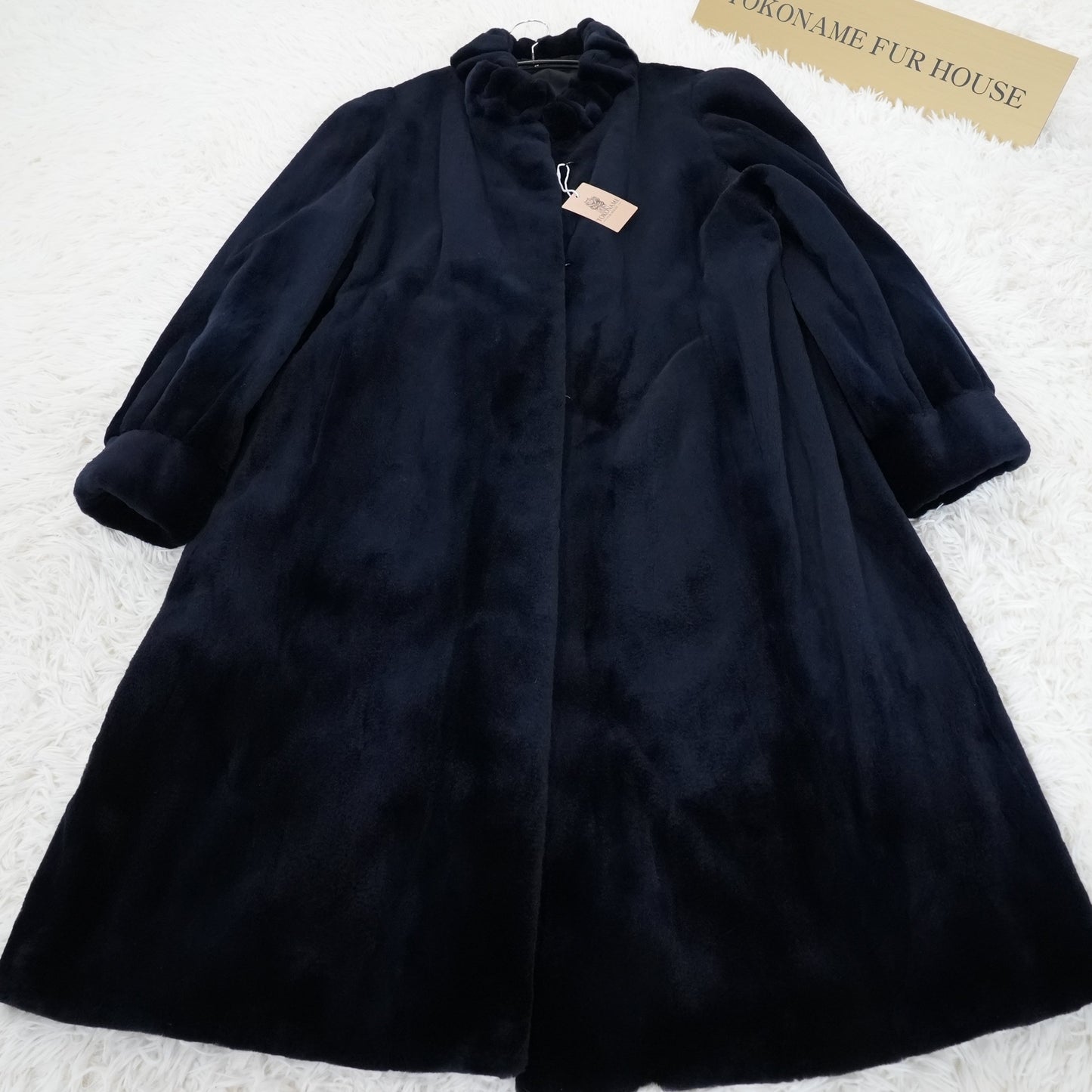 Shaved Mink Navy Dyed - SAGA MINK Genuine Vintage Fur Japan