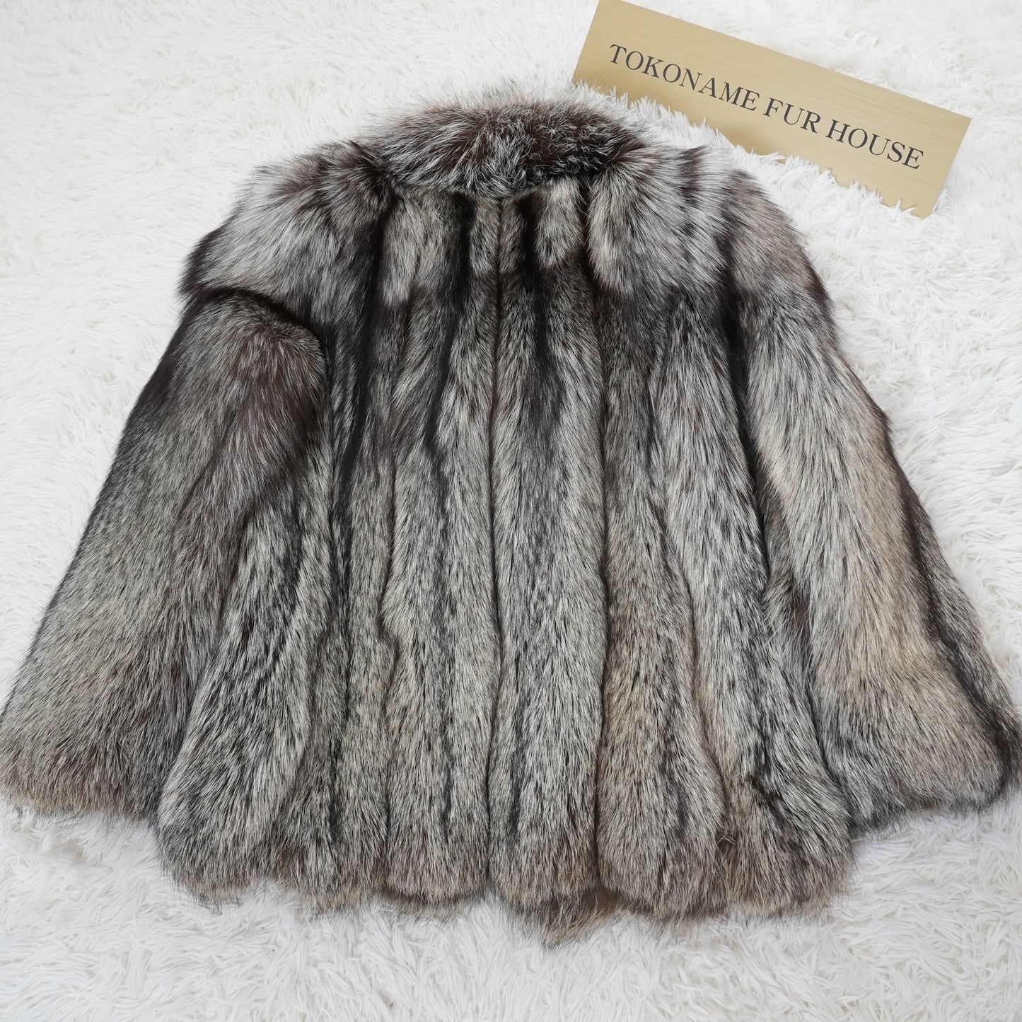 Silver Fox Coat - Royal SAGA MINK Vintage Fur Japan