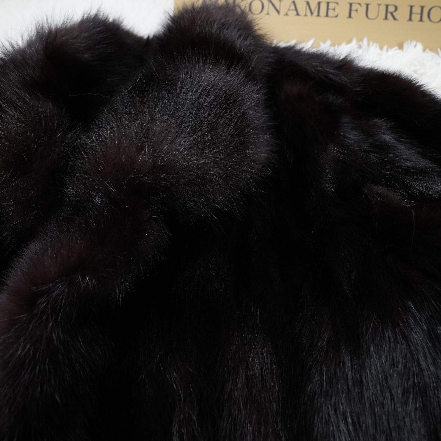 Men Sable Black Dyed Coat - Genuine Vintage Fur From Japan