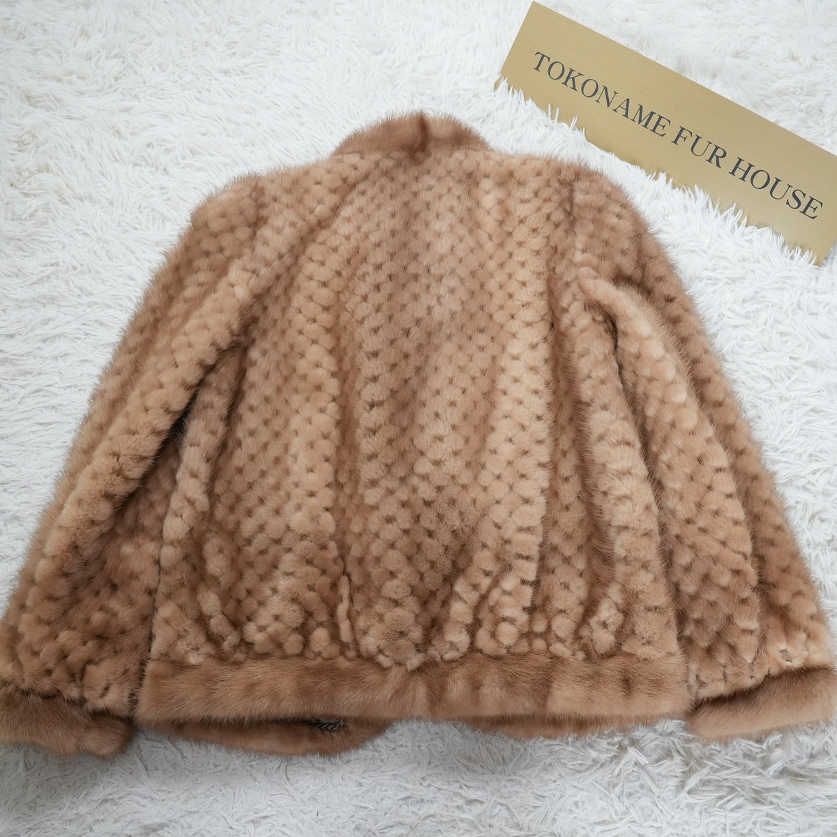 Pastel mink Design Jacket - Genuine Vintage Fur From Japan