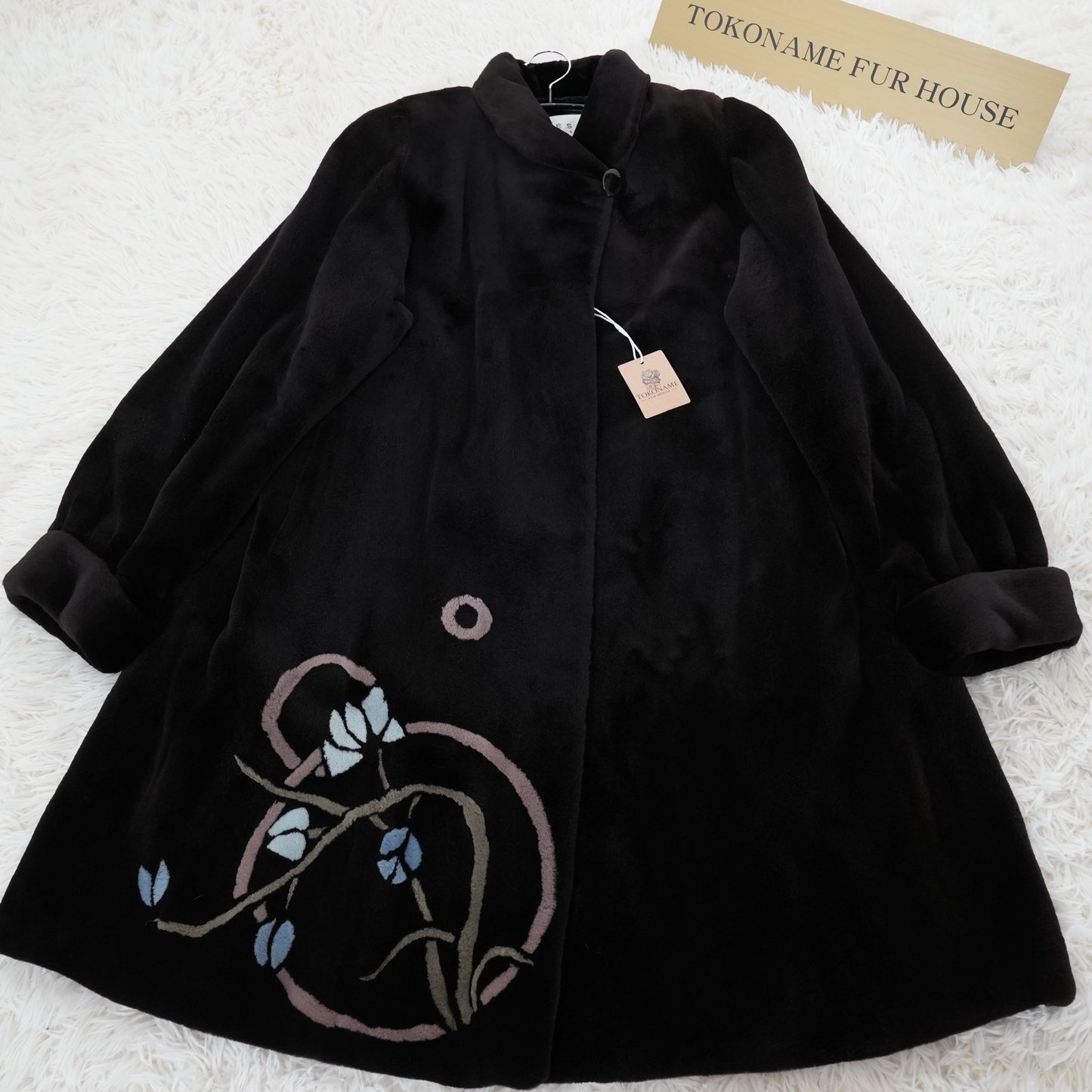 Shaved Mink Design Coat - SAGA MINK Genuine Vintage Fur Japan