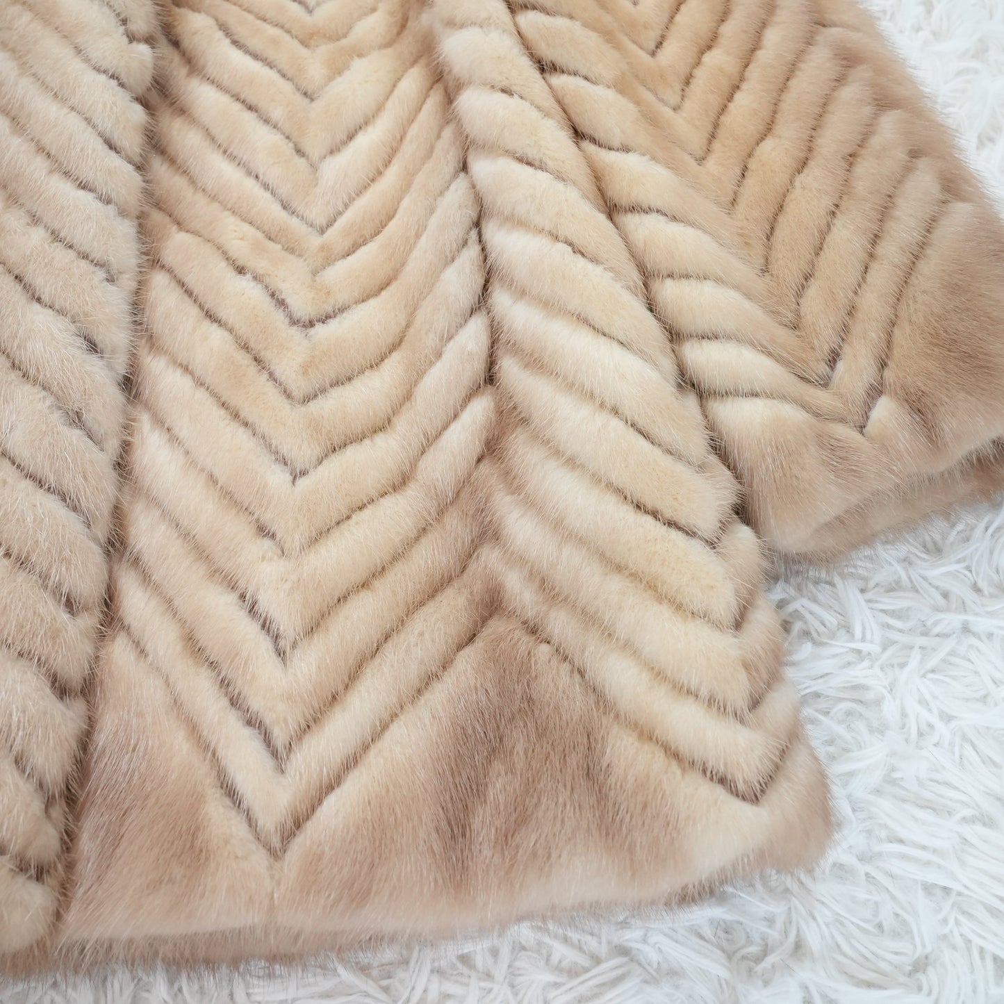 Pastel Mink Fur Jacket Palody - Genuine Vintage Fur Japan