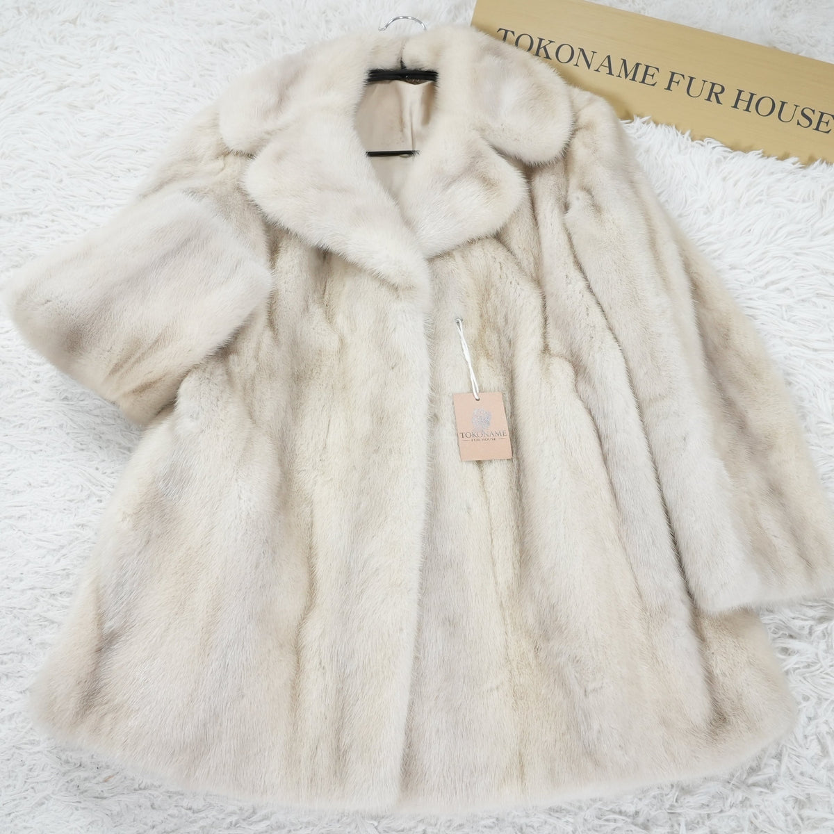 Azurene Mink Fur Coat - Genuine Vintage Fur From Japan