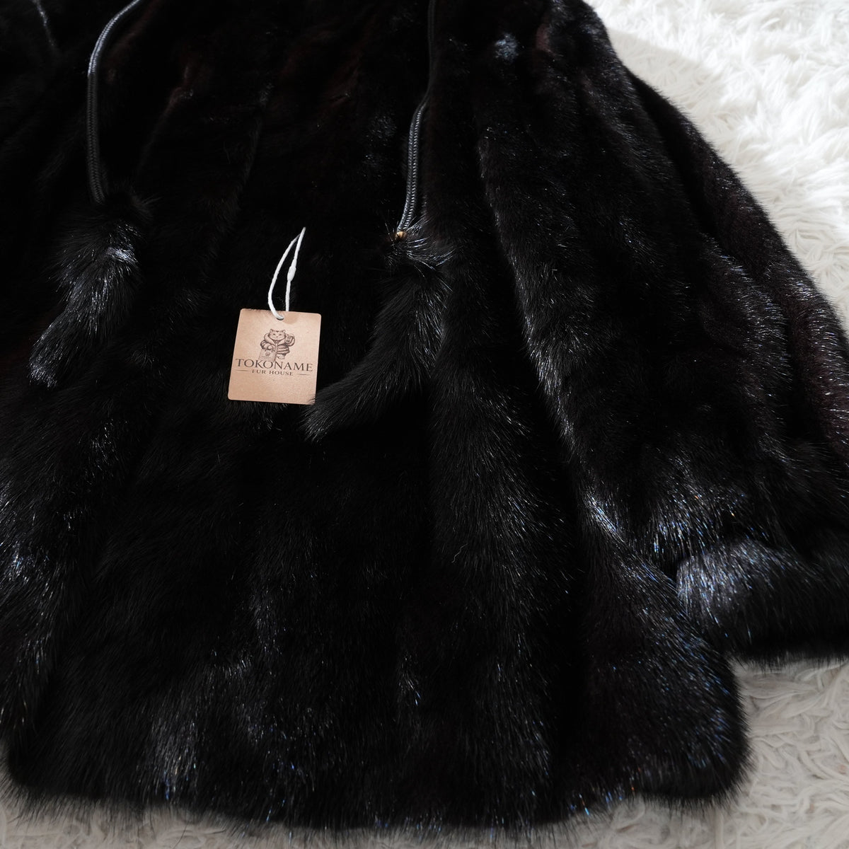 Dark Mink Fur Coat - Genuine Vintage Fur From Japan