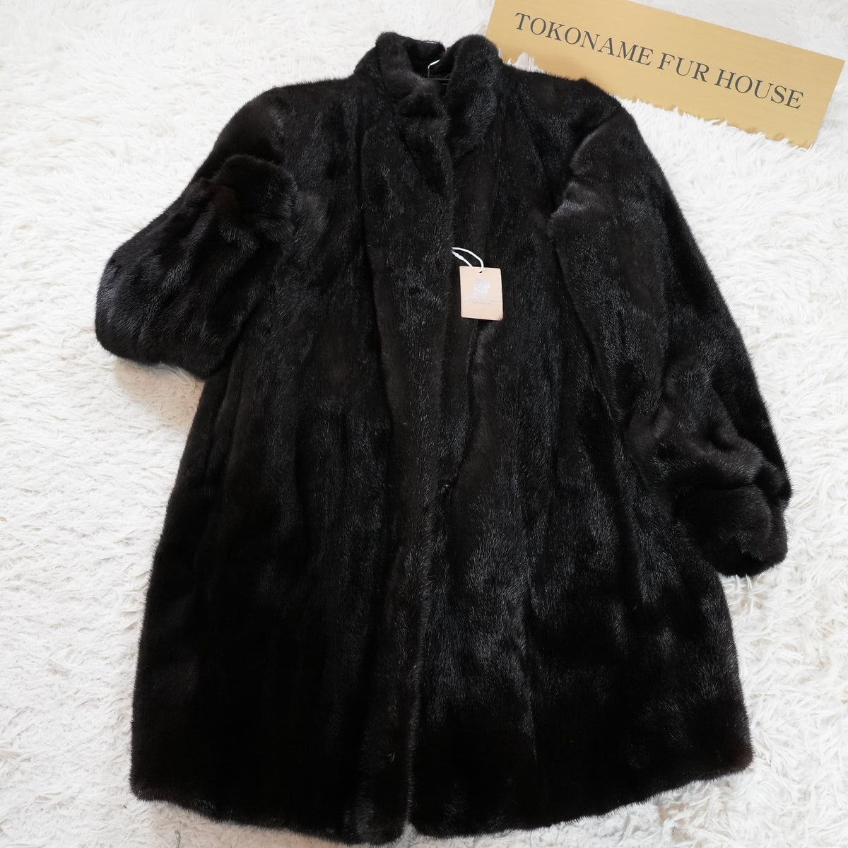 AMERICAN FUR AWARDS 5stars Mink Coat Soft Leather - Genuine Vintage Fur From Japan