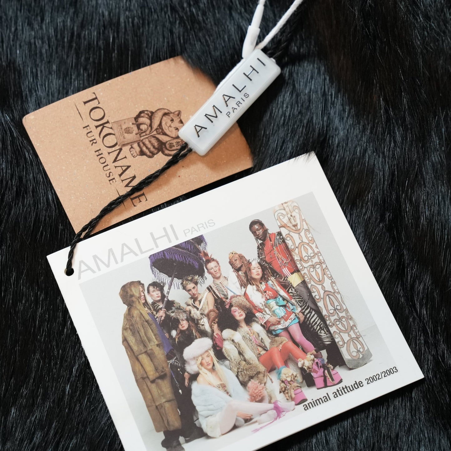 Silver Fox and Rabbit Design Coat New with Tag