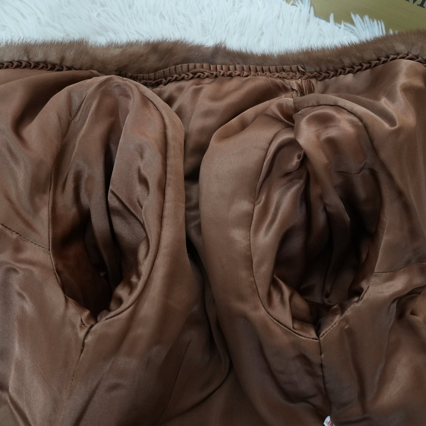Vintage Fur From Japan Demi Buff Mink Long Coat