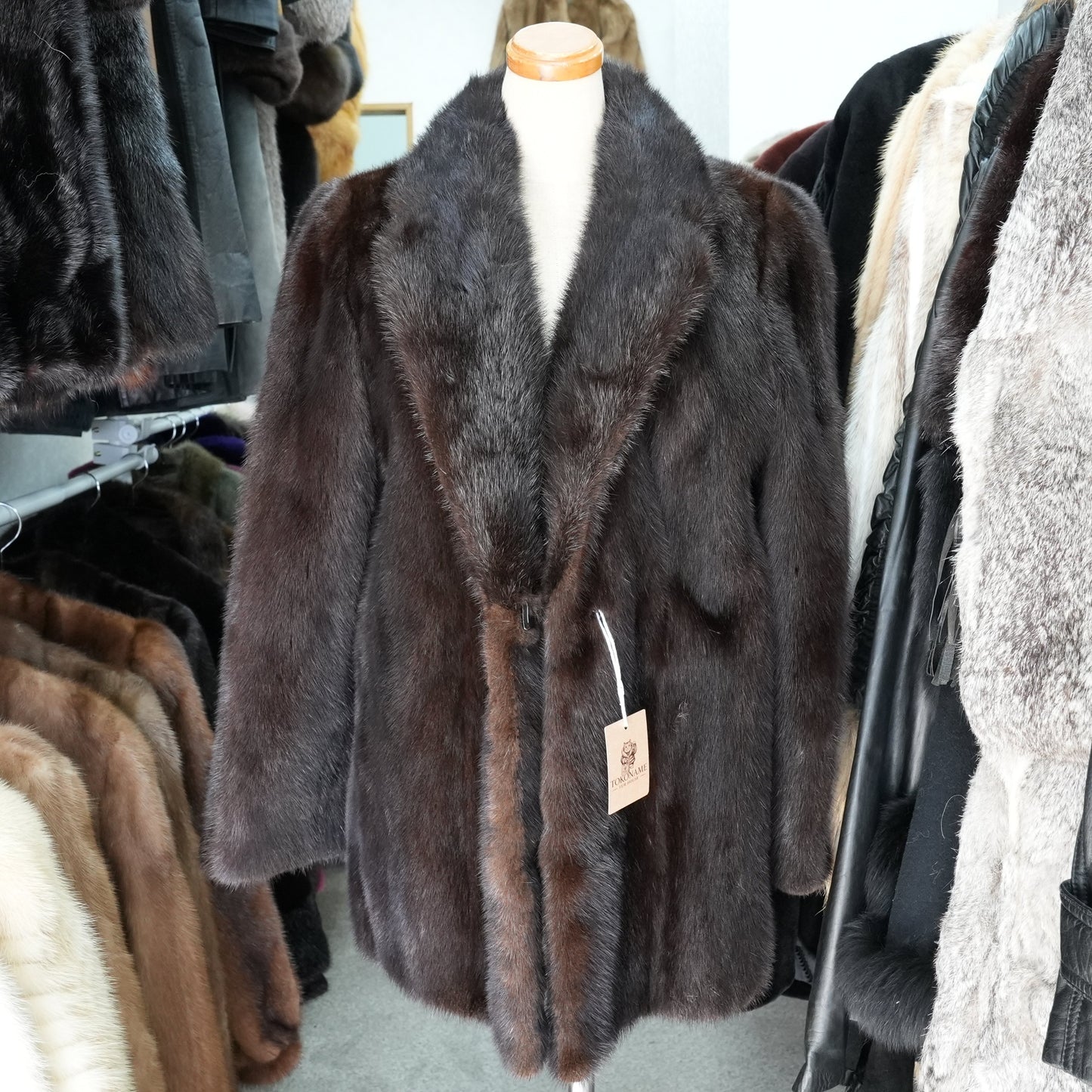 Dark Mink Jacket - Genuine Vintage Fur From Japan