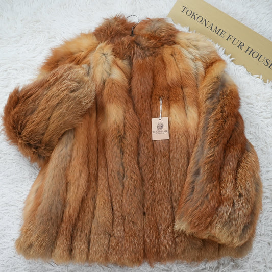 Red Fox Coat Rambulton - Genuine Vintage Fur From Japan