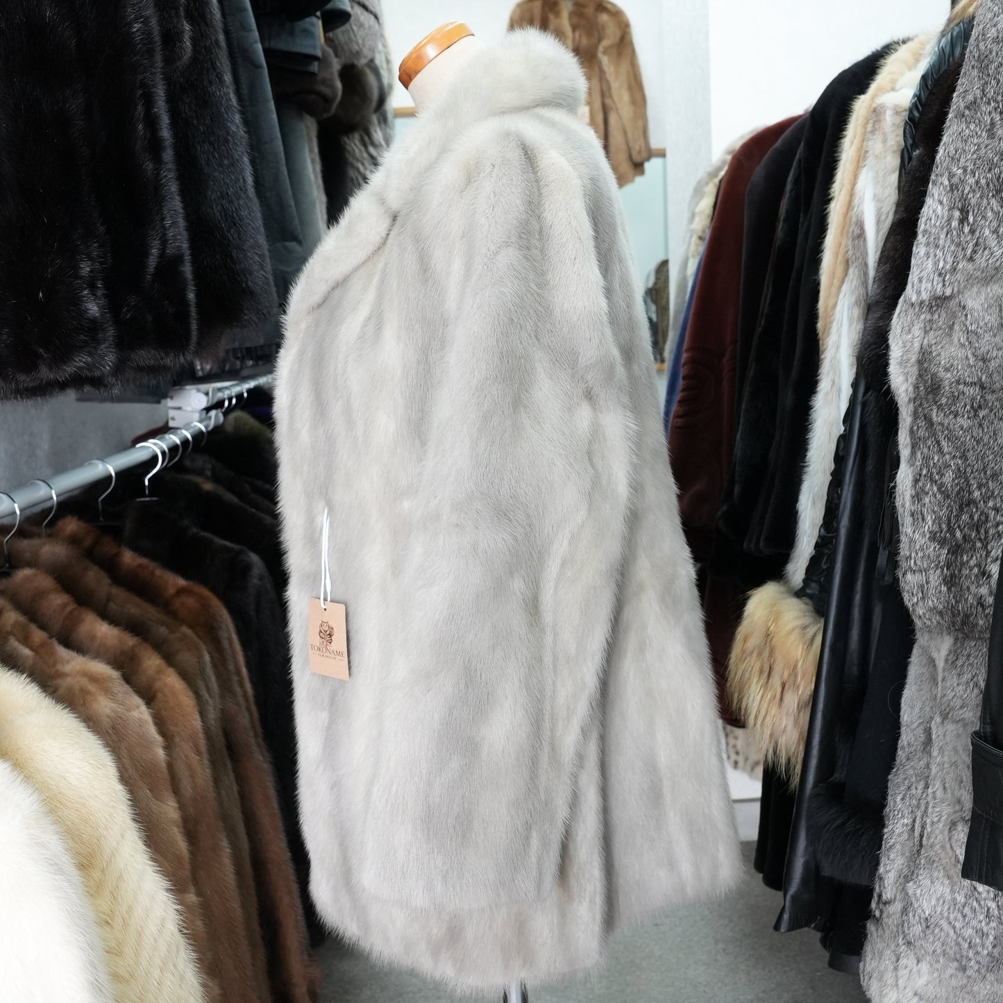 Sapphire Mink Fur Jacket - Genuine Vintage Fur From Japan