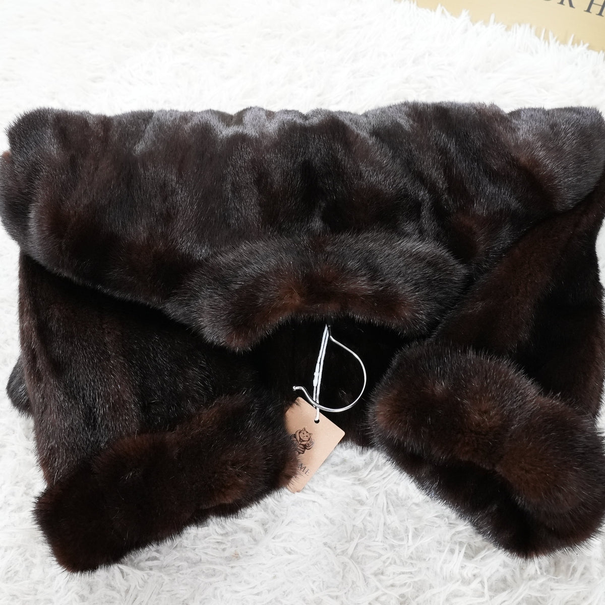 EMBA Mink crop Jacket Roll up Sleeve - Genuine Vintage Fur From Japan