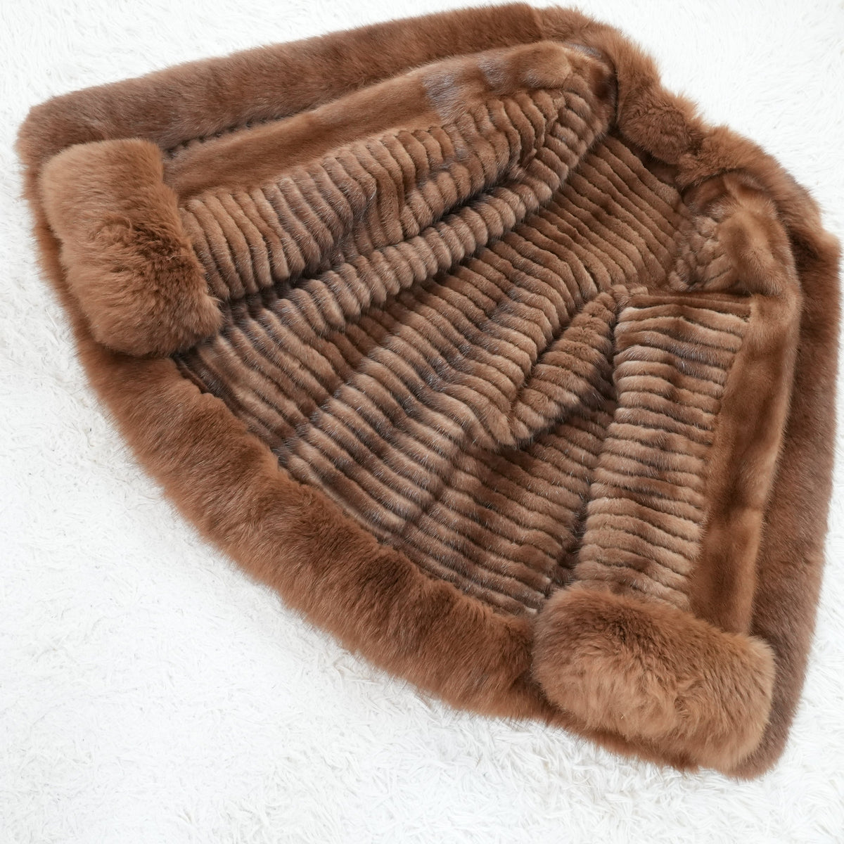 Mink and Fox Fru Coat - Genuine Vintage Fur From Japan
