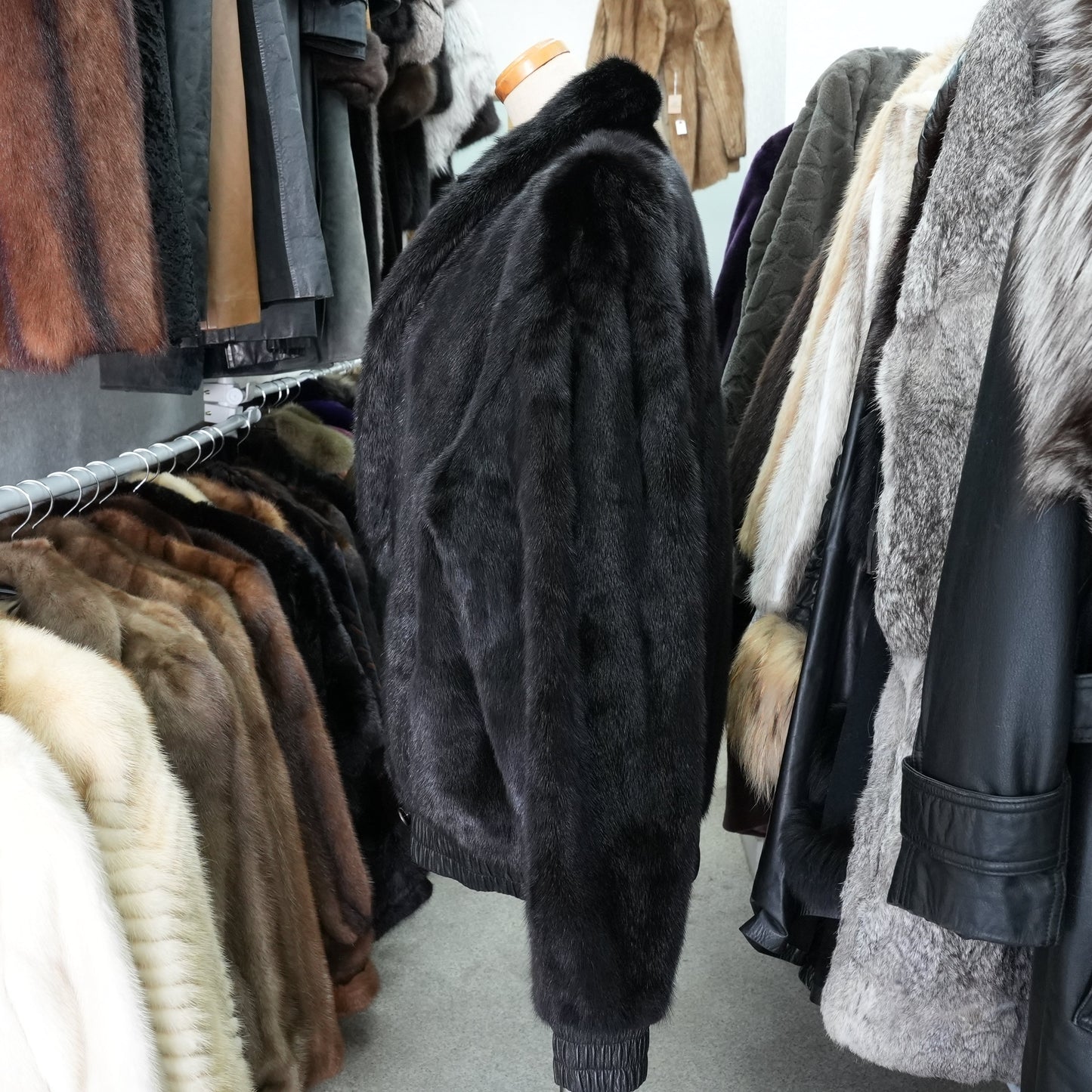 Unisex Reversible Mink and Leather Coat - Genuine Vintage Fur From Japan