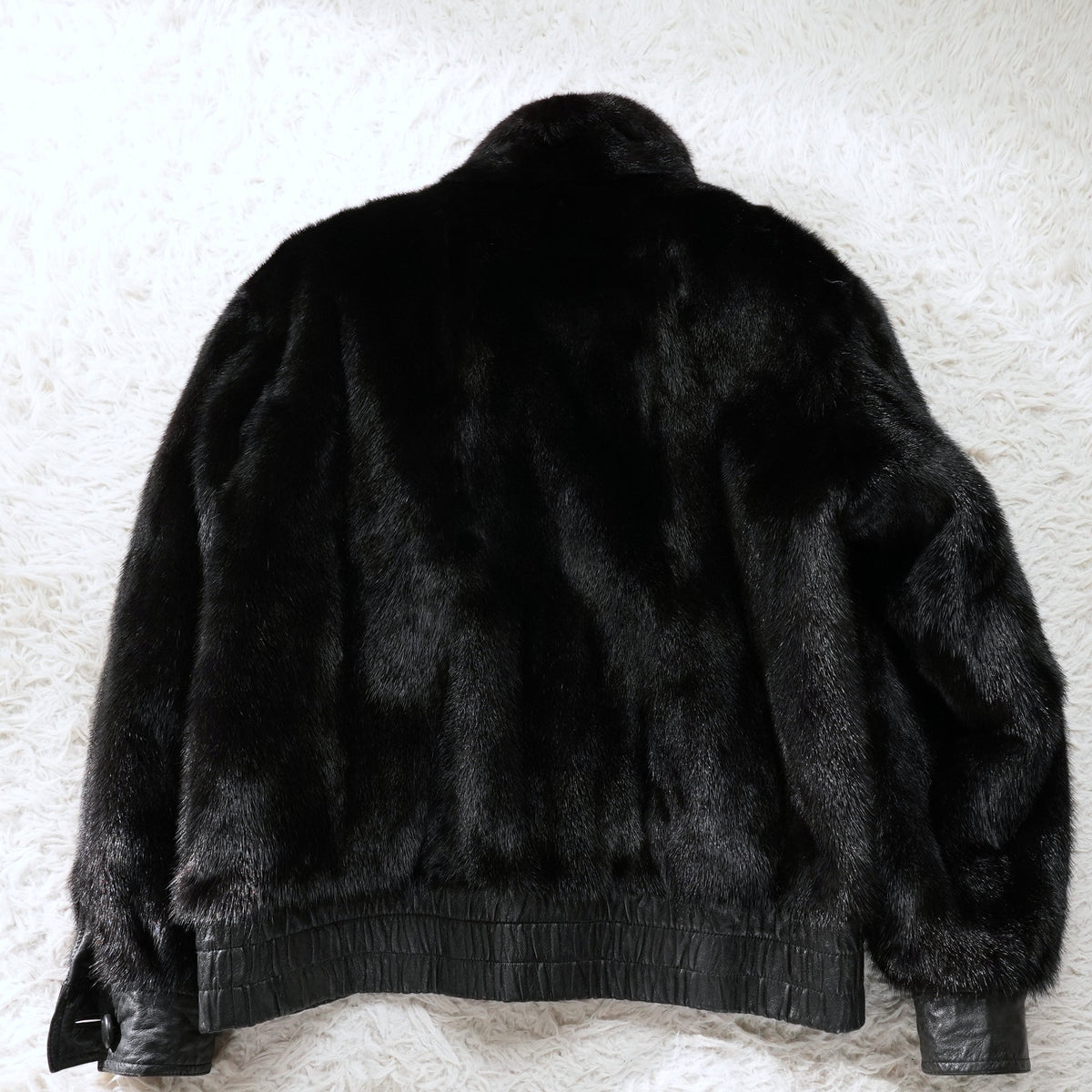 Mink and Leather reversible Jacket - Genuine Vintage Fur From Japan