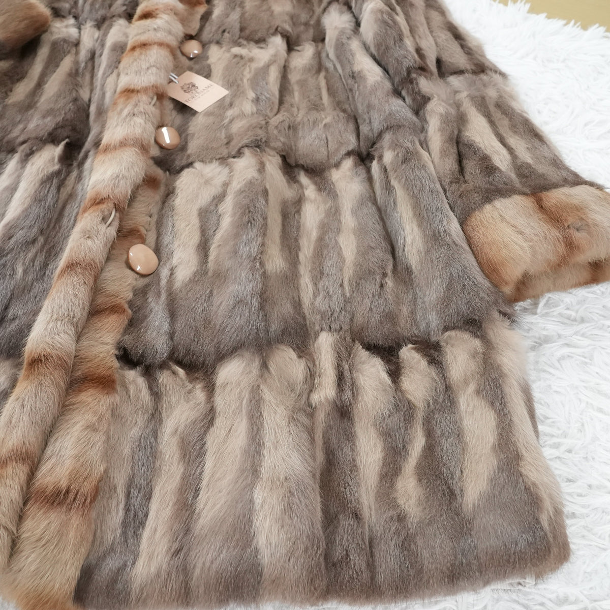 Russian Squirrel Reversible Coat - Genuine Vintage Fur from Japan