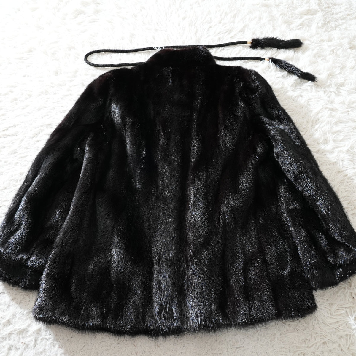 Dark Mink Fur Coat - Genuine Vintage Fur From Japan