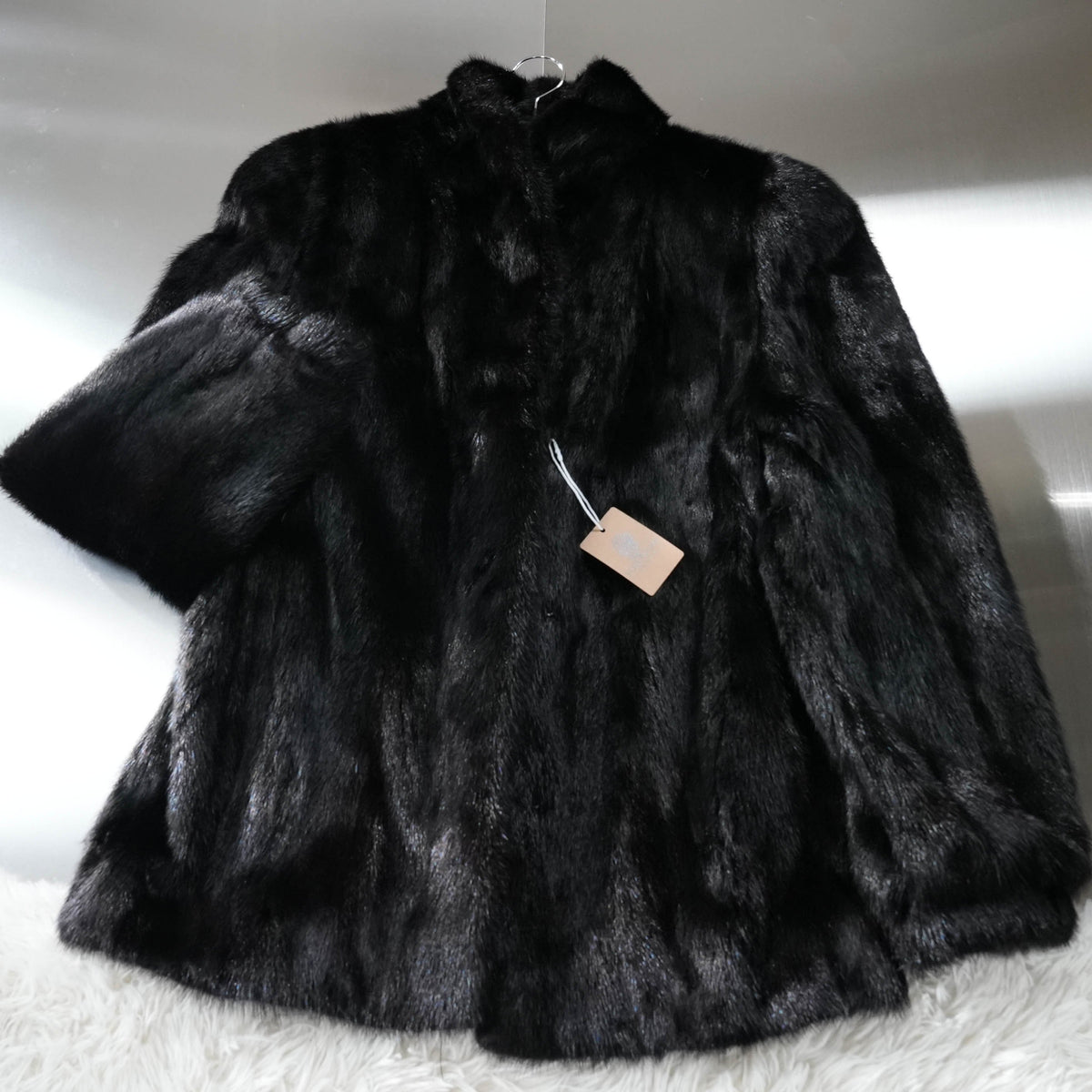 SAGA Mink Fur Coat Soft Leather - Genuine Vintage Fur From Japan