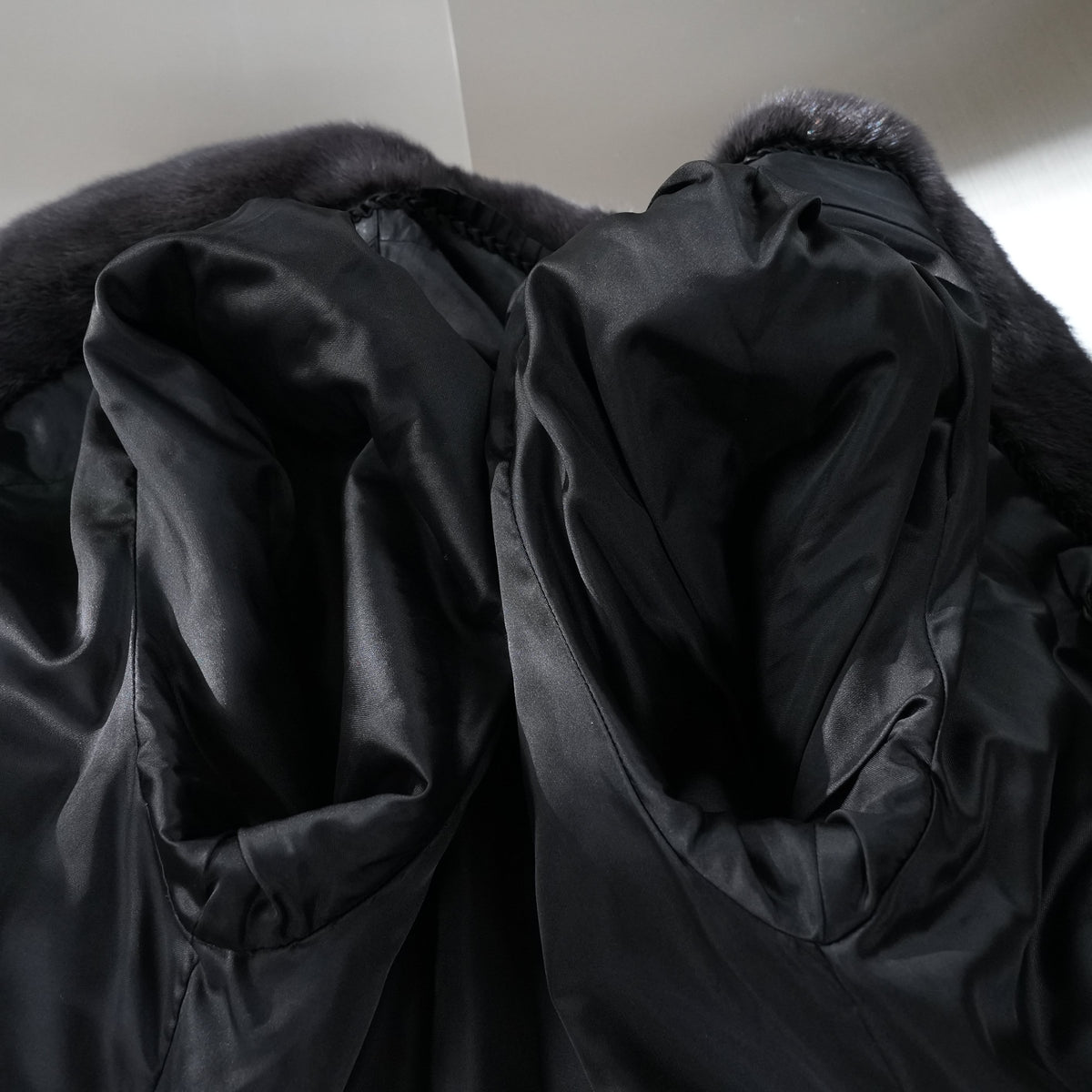 Mink Fur Coat Dark Gray Dyed Soft Leather - Genuine Vintage Fur From Japan
