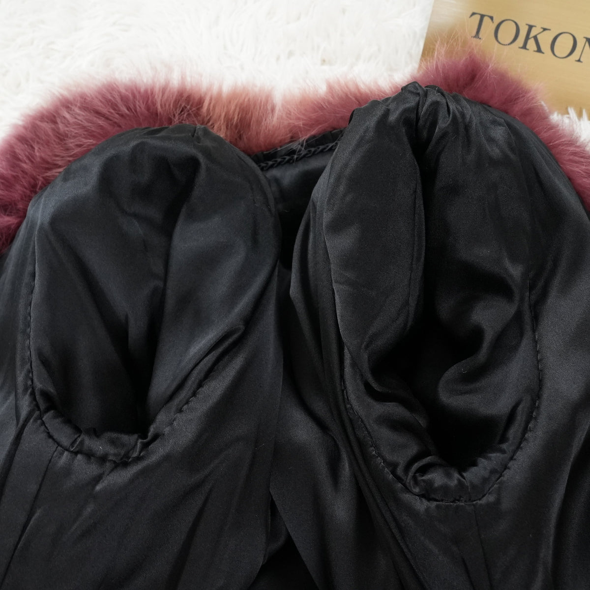 Gradient Dyed Design Fur Coat - Genuine Vintage Fur From Japan