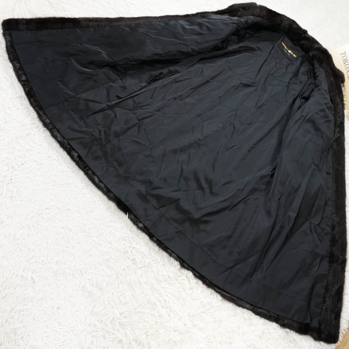 Dark Mink Long Coat SIBERIAN FUR STORE TOKYO - Genuine Vintage Fur From Japan