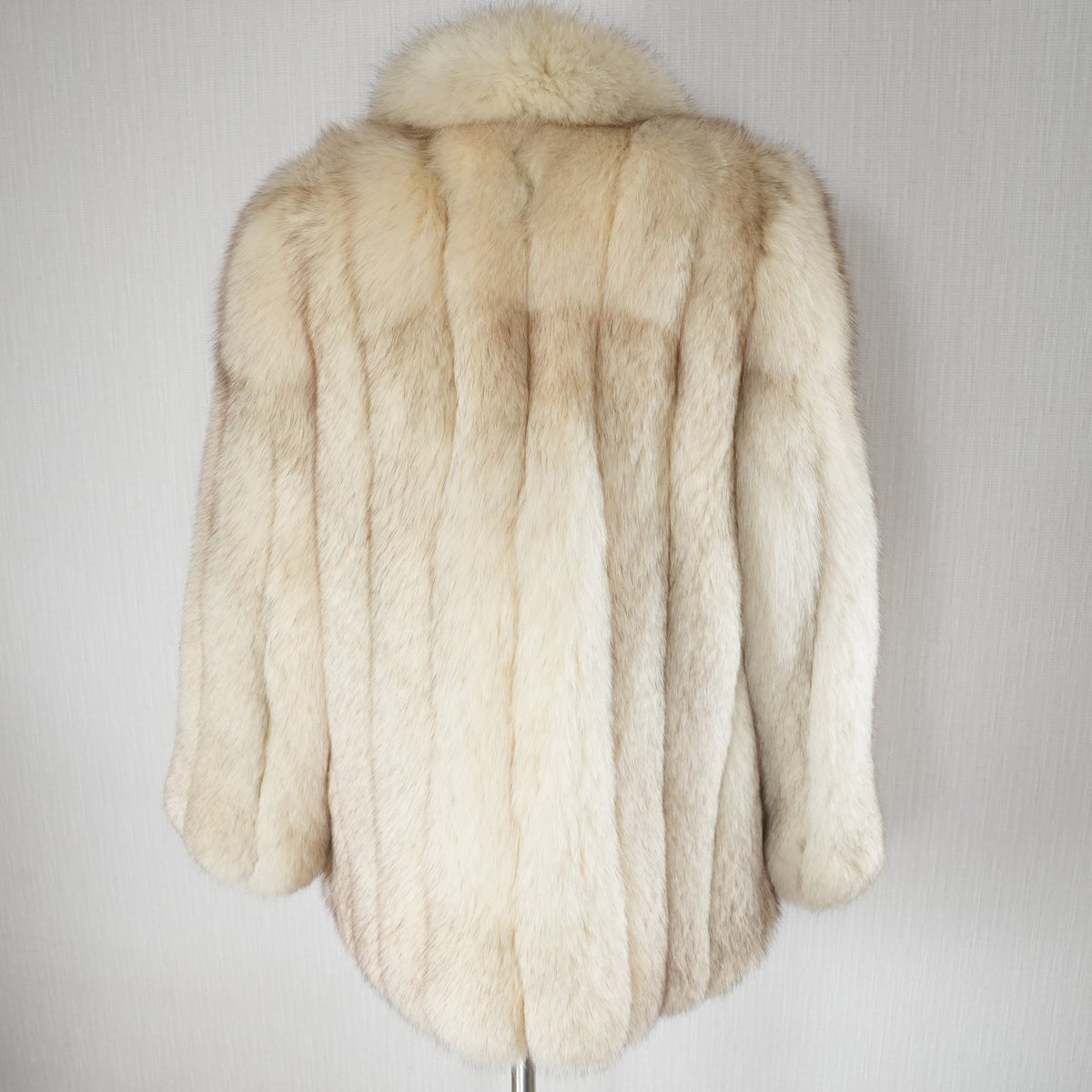 Blue Fox Fur Coat Soft and Fluffy - Genuine Vintage Fur From Japan