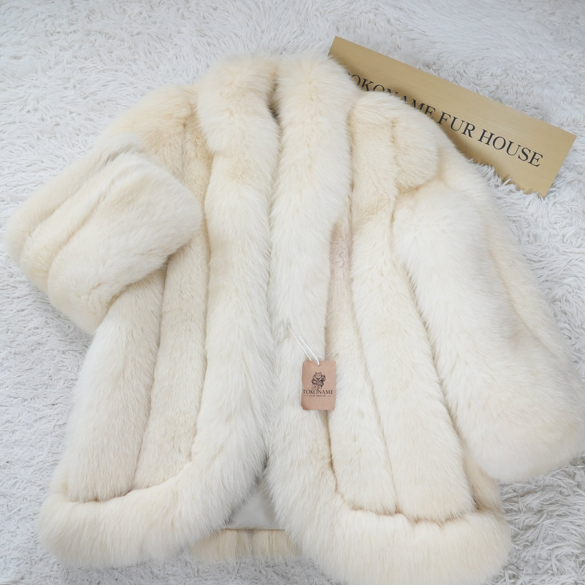 Shadow Fox Fur Coat Soft and Fluffy - Genuine Vintage Fur From Japan