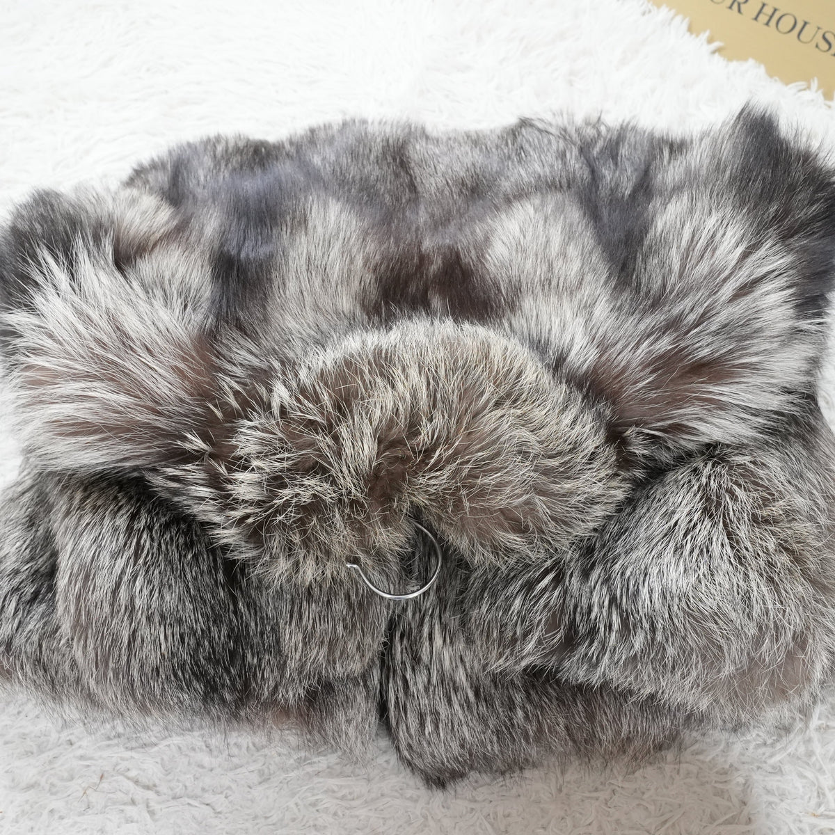 Silver Fox Fur Coat - Genuine Vintage Fur From Japan