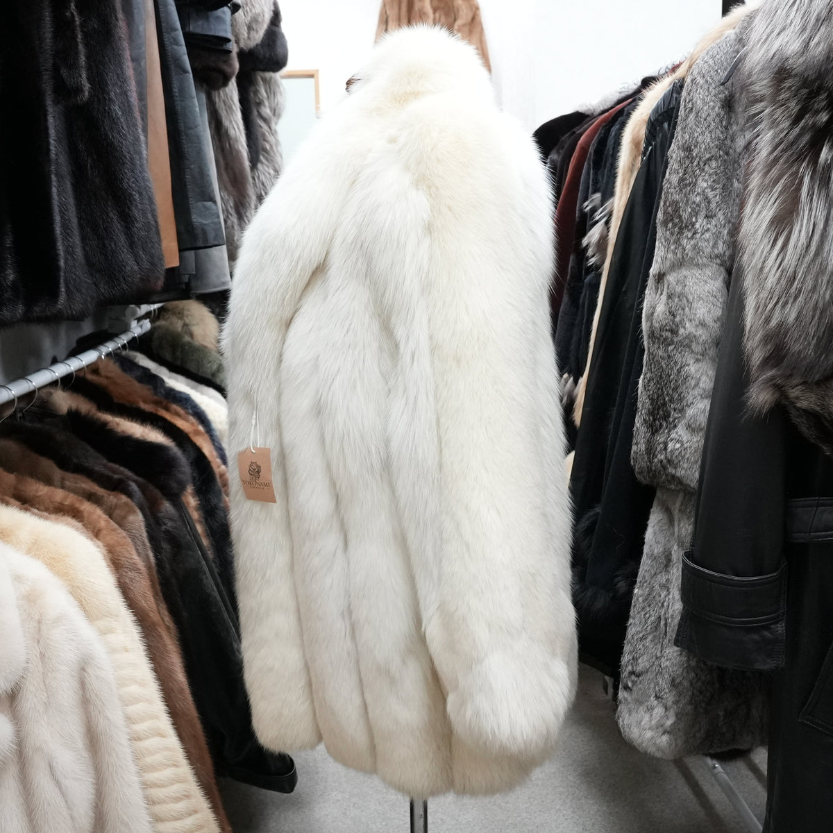 Shadow Fox Fur Coat Soft and Fluffy - Genuine Vintage Fur From Japan