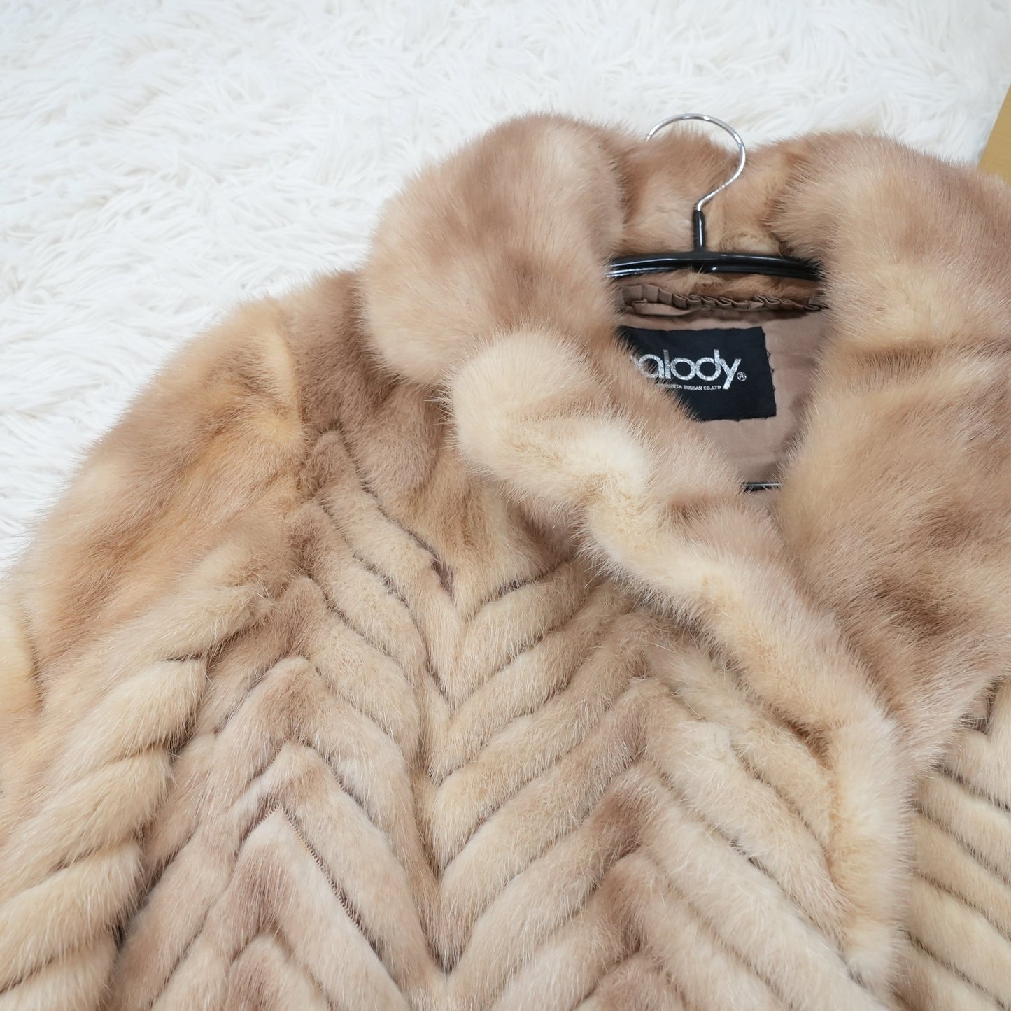 Pastel Mink Fur Jacket Palody - Genuine Vintage Fur Japan