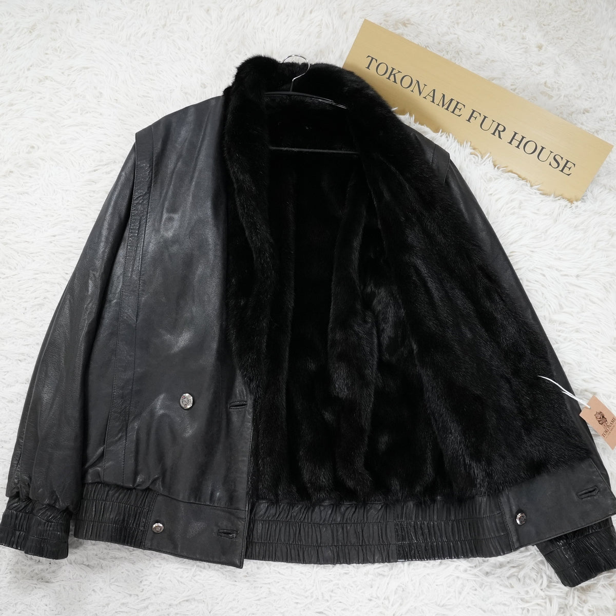 Mink and Leather Reversible Jacket - Genuine Vintage Fur From Japan