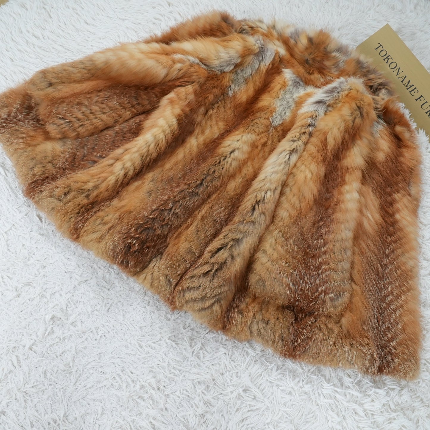 Red Fox Fur Coat EMBA - Genuine Vintage Fur From Japan