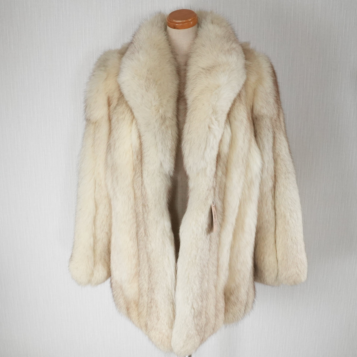 Blue Fox Fur Coat Soft and Fluffy - Genuine Vintage Fur From Japan
