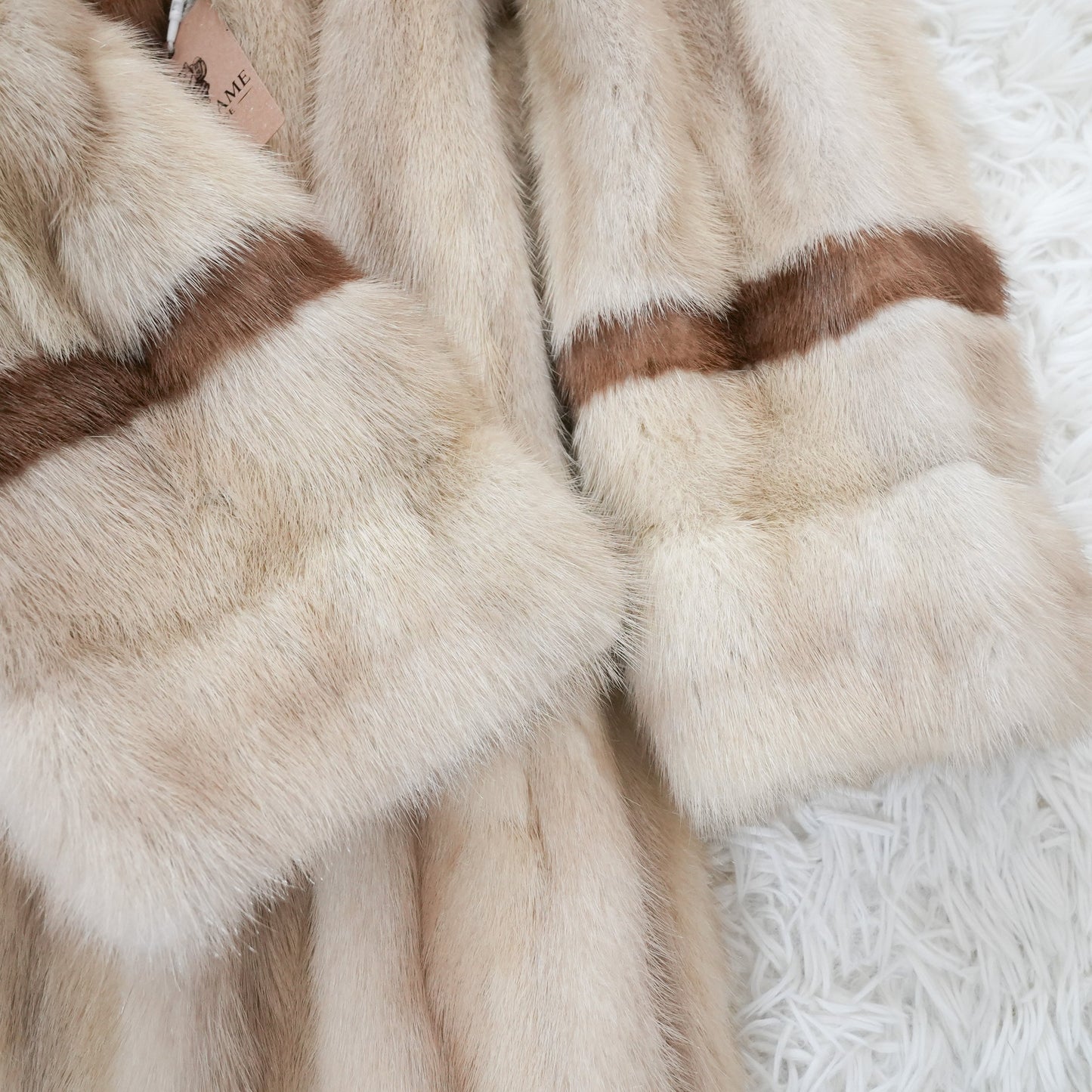 Pastel Mink Long Coat - SAGA MINK Genuine Vintage Fur Japan