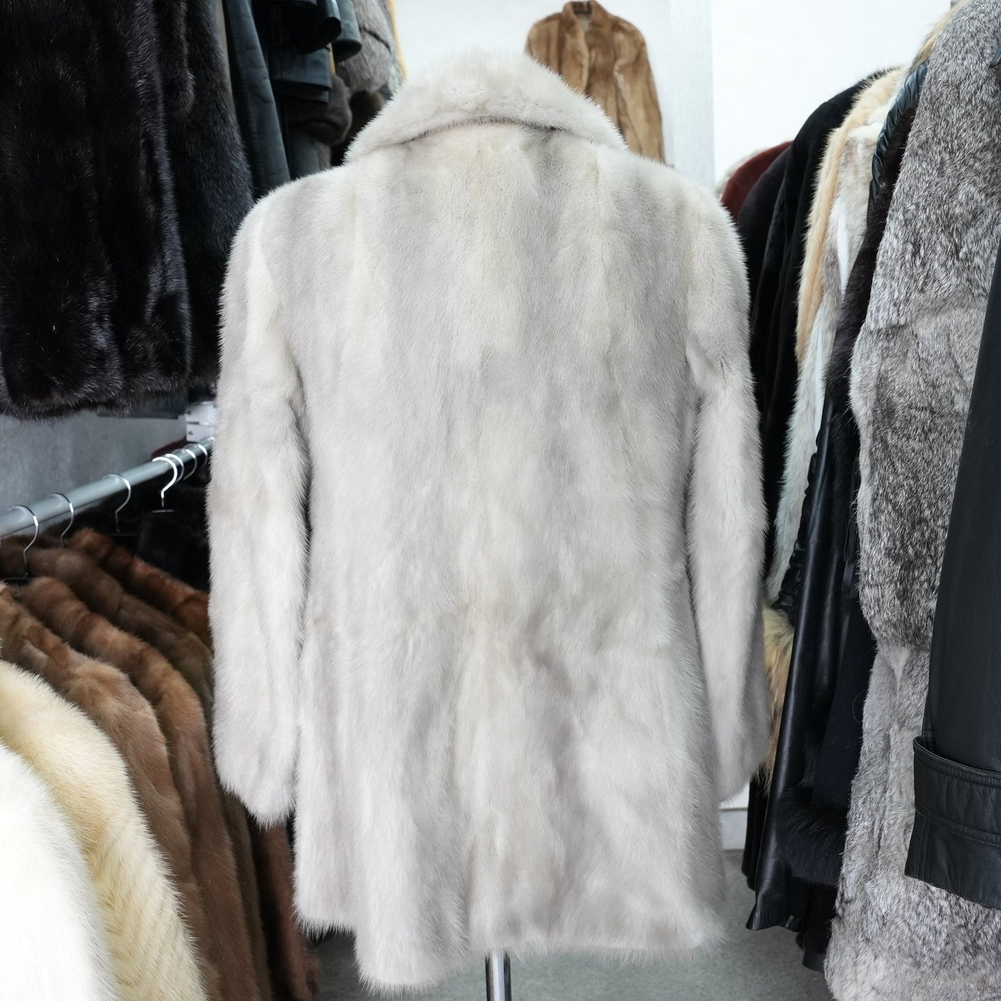Sapphire Mink Fur Jacket - Genuine Vintage Fur From Japan