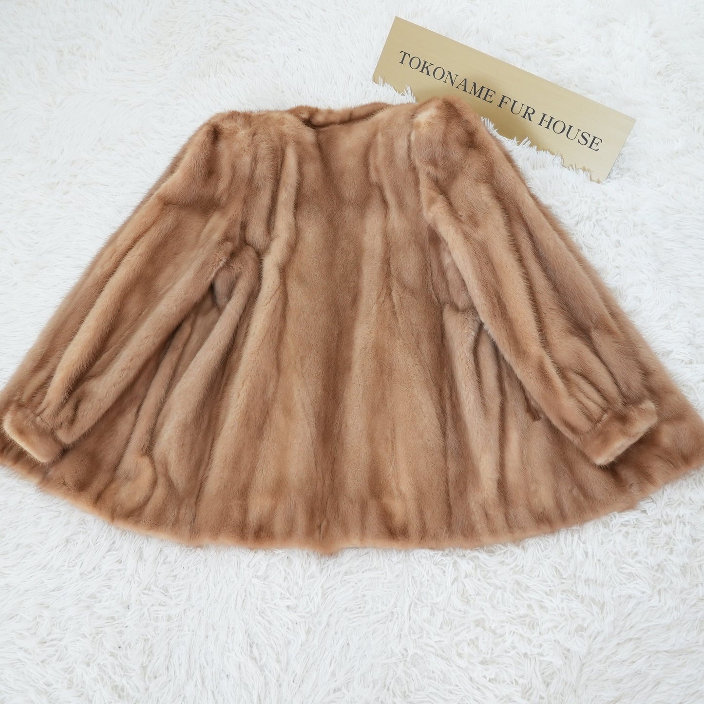 Demi Buff Mink Jacket Genuine Vintage Fur Japan