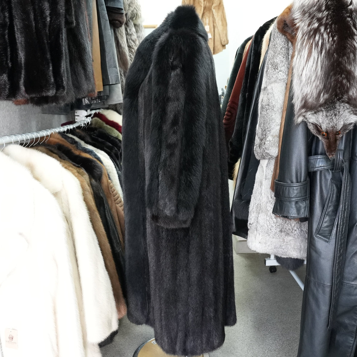 Mink and Fox Fur Gorgeous Long Coat - Genuine Vintage Fur From Japan