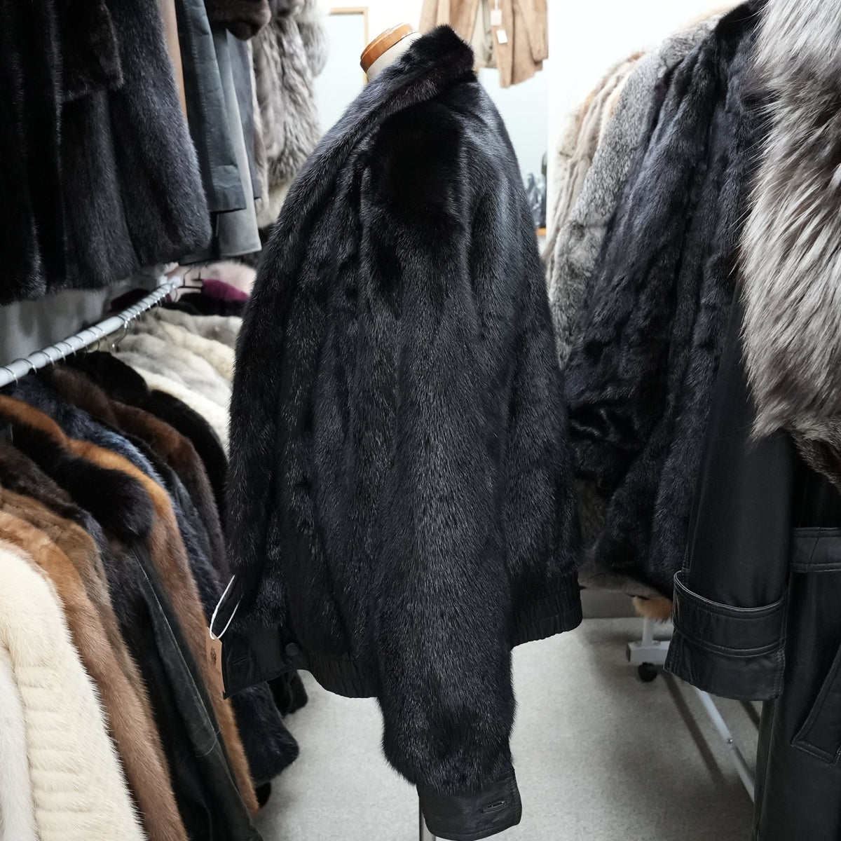 Mink and Leather reversible Jacket - Genuine Vintage Fur From Japan