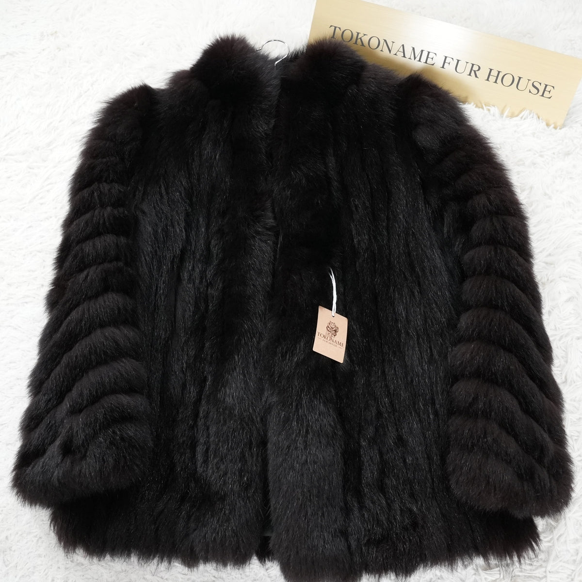 Dark Brown Dyed SAGA FOX Coat - Genuine Vintage Fur From Japan