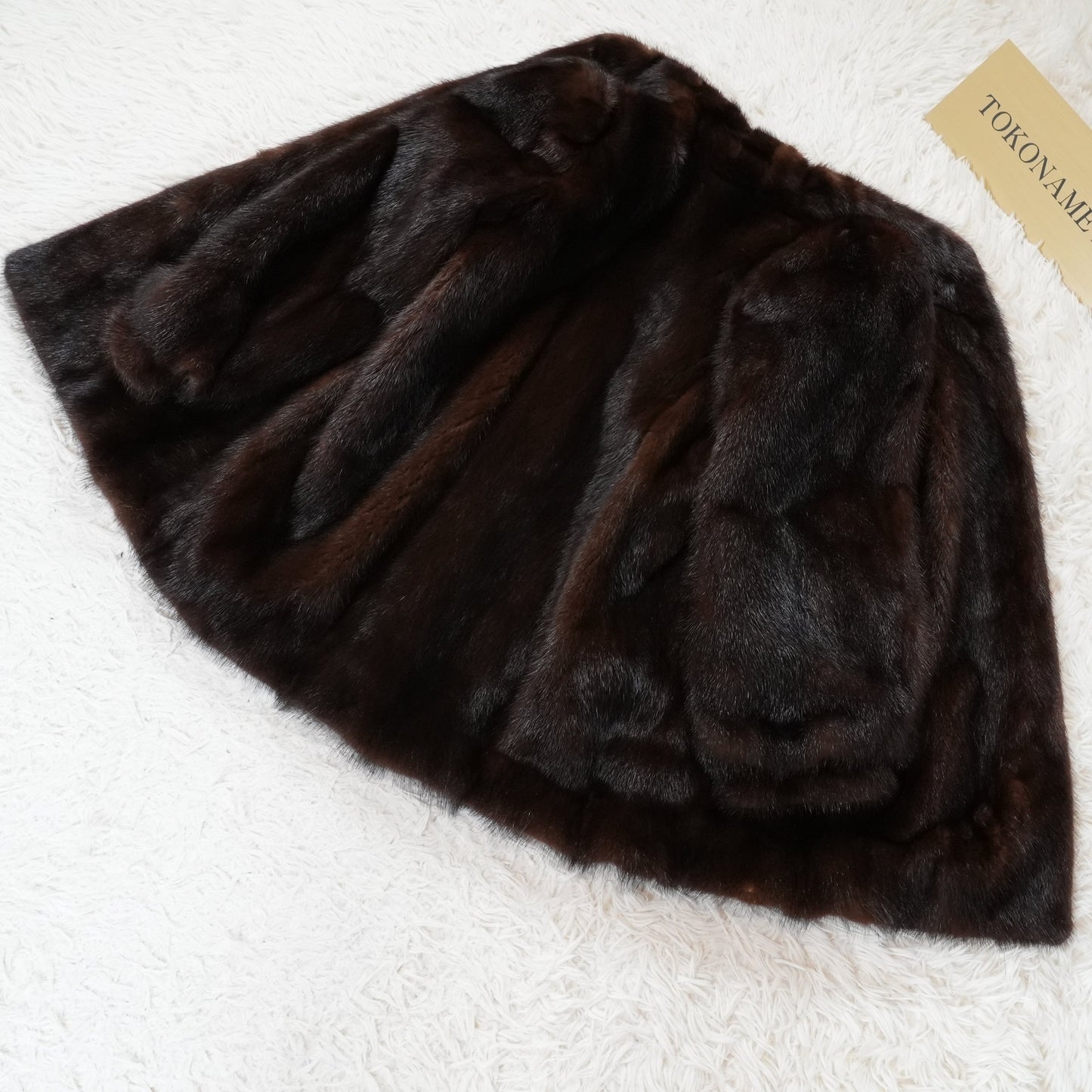 Dark Mink Jacket SAGA MINK - Genuine Vintage Fur From Japan